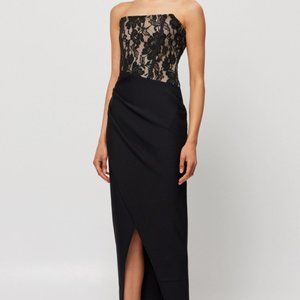 Ultra Sophisticated Black Corset Cocktail Dress